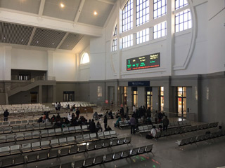 Inside Lebu station