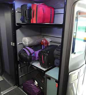 Luggage stack on Eurostar...