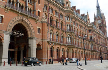 St Pancras station in London