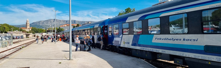 The Adria from Budapest arrived at Split station