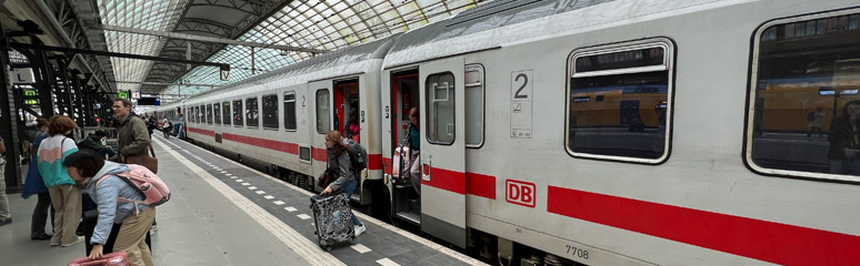 Amsterdam to Berlin InterCity train