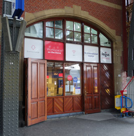 Entrance to NS Lounge at Amsterdam Centraal