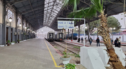 1st class on an Algiers to Annaba train