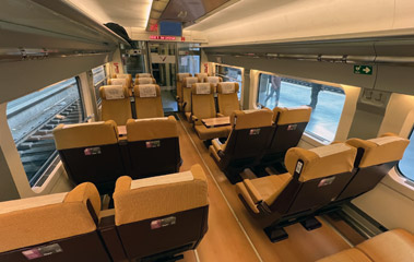 2nd class seats on an AVE S100