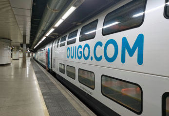 XL seats on Ouigo train from Madrid to Barcelona