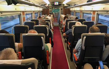 One-class seats on a Barcelona to Madrid Avlo train