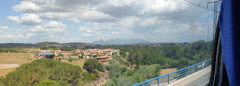 View from a Madrid to B arcelona train