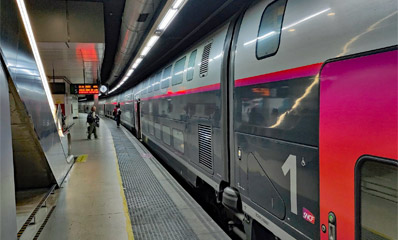 An TGV Duplex at Barcelona Sants