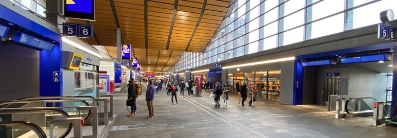 Basel SBB's overbridge or 'passerelle'