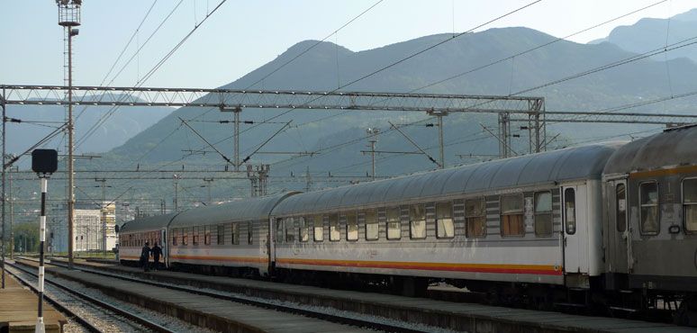 Sleeper train from Belgrade arrived at  Bar station