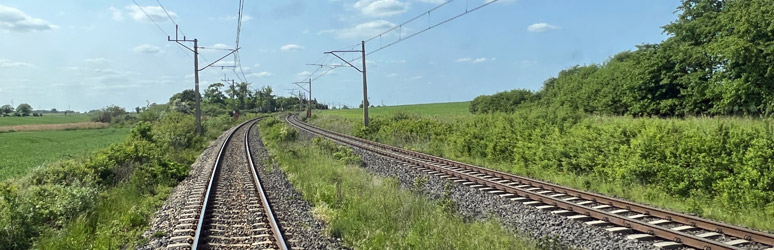 Scenery in Poland on the treain from Berlin to Krakow