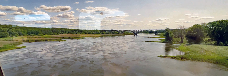 The river Oder, border between Germany & Poland