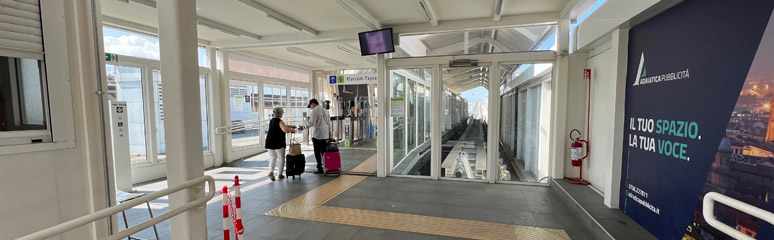 Bologna Centrale people mover to airport