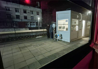 Bulgarian border control at Svilengrad (courtesy Michael Roggenkamp)