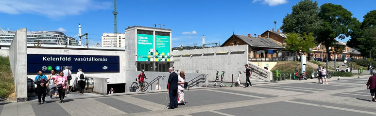 Entrance to Budapest Kelenfold station