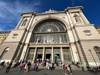 Budapest Keleti close-up of facade