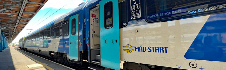 The Budapest to Ljubljana train Drava at Budapest Keleti