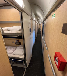 Czech Railways sleeper from Budapest to Prague