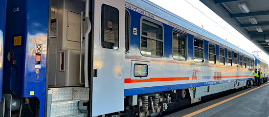 Couchettes on the Budapest to Warsaw sleeper train