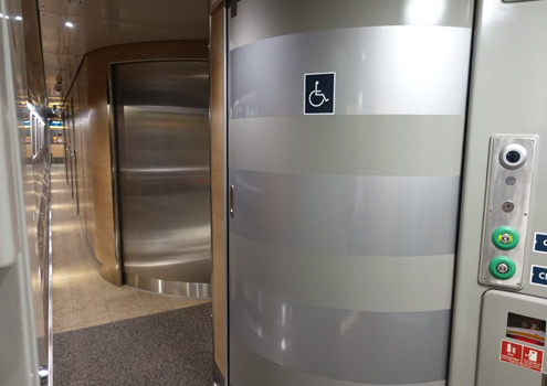 Accessible toilet on Caledonian Sleeper