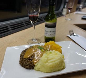 Caledonian Sleeper haggis tatties n neeps