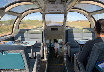 A skyline dome on the Toronto-Vancouver train