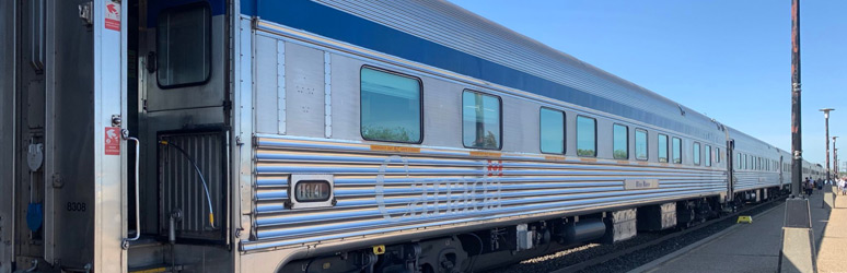 A Manor class sleeping-car on VIA train 1, the Canadian