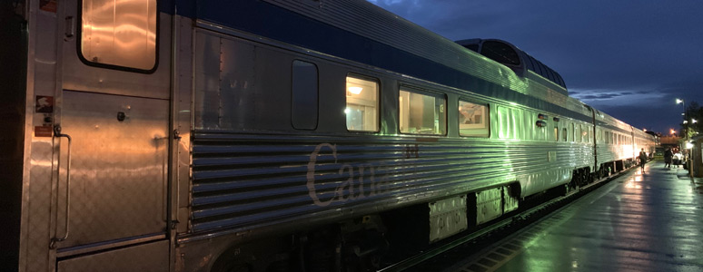 VIA Rail train 1, the Canadian, at Edmonton