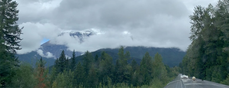 Mt Robson, seen from the train