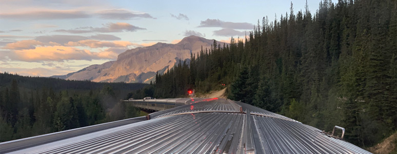 View from the dome in the Rockies