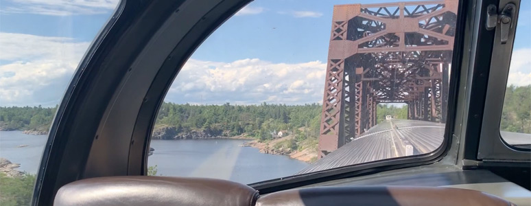 Scenery from the train in the Shield