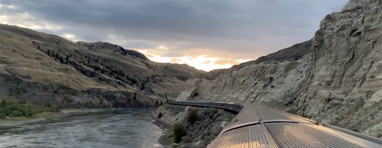 The Canadian at the end of Kamloops Lake