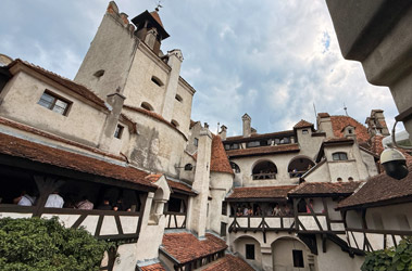 Castle Bran courtyard