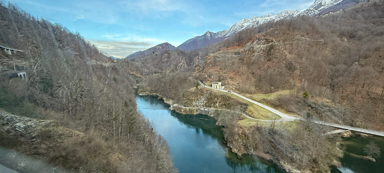 Lago di Palagnedra, seen from the Centovalli Railway