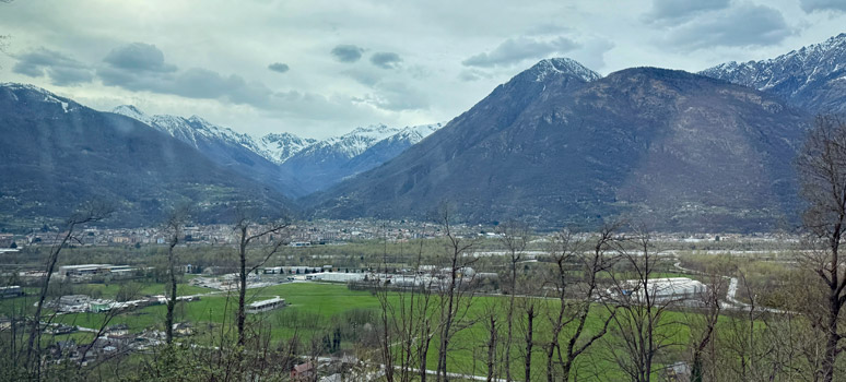 Centovalli Railway view over Domodossola