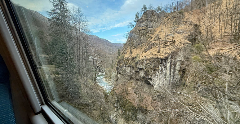 Centovalli Railway scenery on the Melazzo gorge