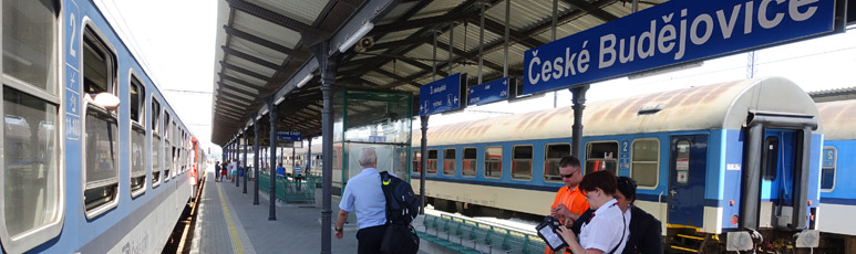 Changing trains at Ceske Budejovice