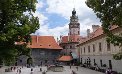 Inside the castle, outer courtyard