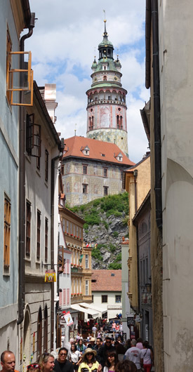 Cesky Krumlov castle tower