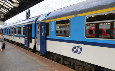 The train to Ceske Budejovice