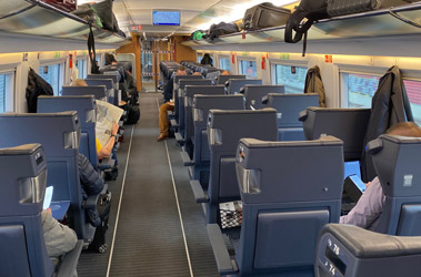 1st class on the Nuremberg-Frankfurt ICE train