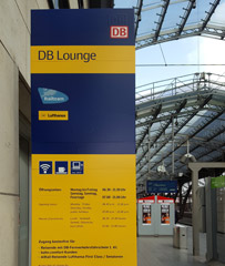 Entrance to DB Lounge at Cologne Hbf