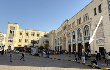 Abela Trains booking office at Cairo Ramses