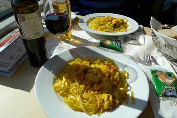 Lunch on an ETR610 train