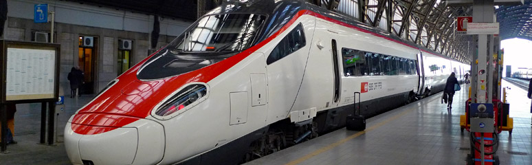 ETR610 EuroCity train at Milan Centrale