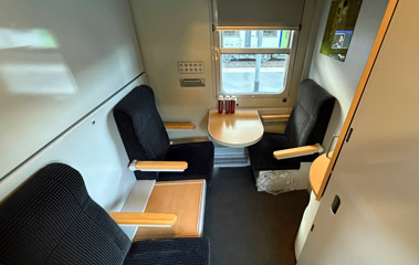 European Sleeper comfort plus sleeper in seats mode