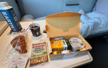 Breakfast included in the fare