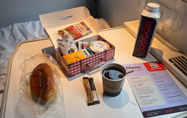 Breakfast included in the fare