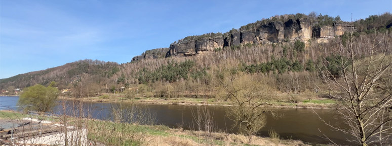 The Elbe river valley