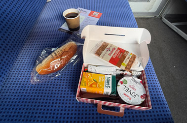 Breakfast is extra-cost in couchettes